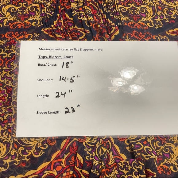 Banana Republic Long Sleeve Paisley Baroque Blouse Sz S – Multicolor Fall Top - Picture 11 of 14